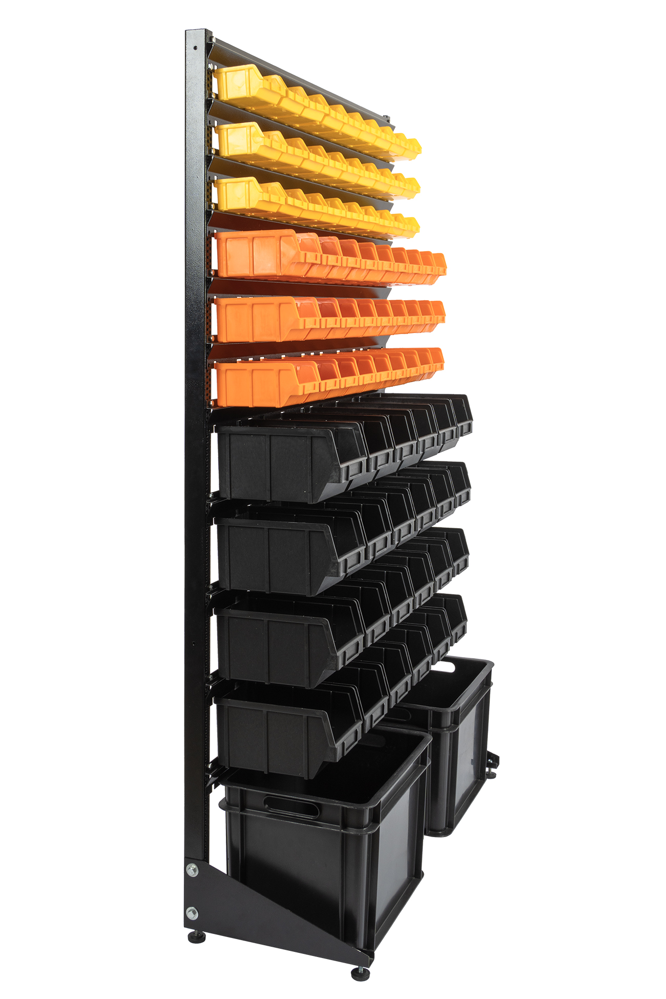 Стеллаж с отделениями для автосервиса